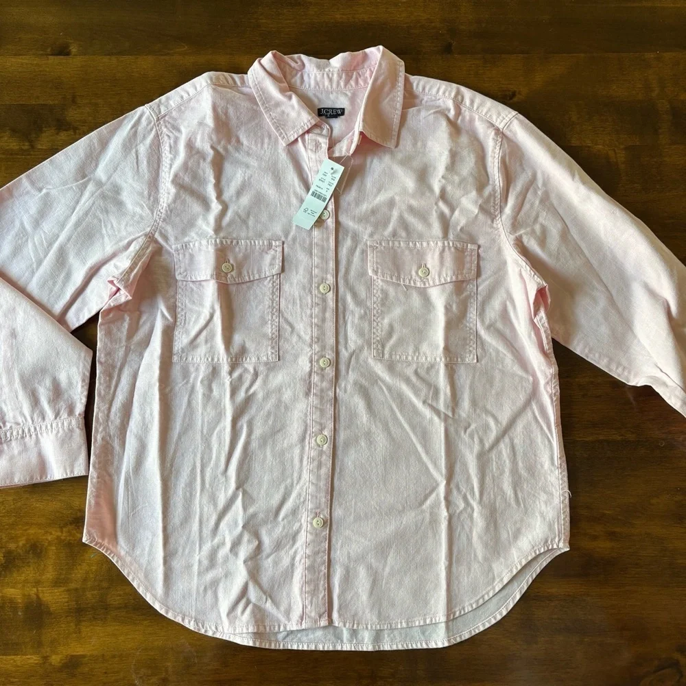 J. Crew Light Pink Kids Button-Down Shirt